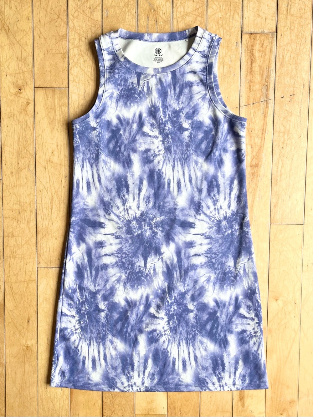 GAIAM Tie‑Dye Sleeveless Tank Dress Size Small